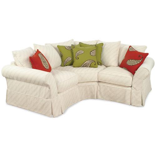 Four Seasons Furniture Alyssa 5055 LSF+W+RSFBoliviaNatural Casual Sectional with Rolled Arms